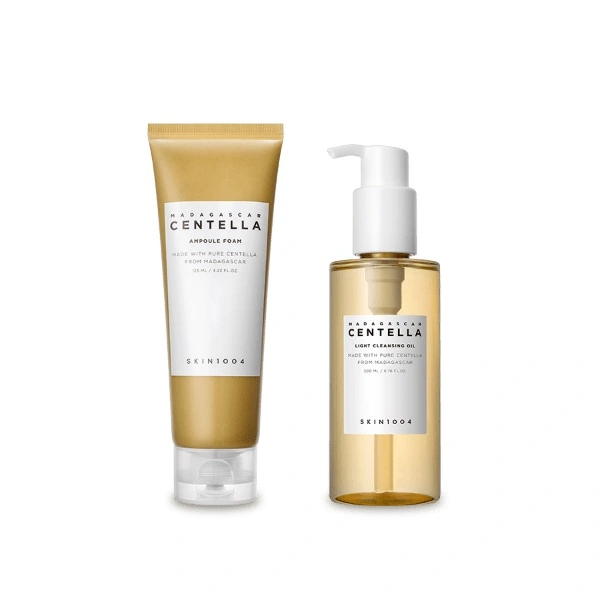 SKIN1004 Madagascar Centella Double Cleansing Duo, Kit de doble limpieza (2 productos)